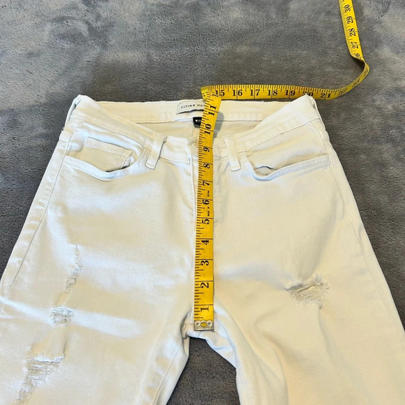 Flying monkey women’s stretch white skinny jeans size 28 - Picture 7 of 7